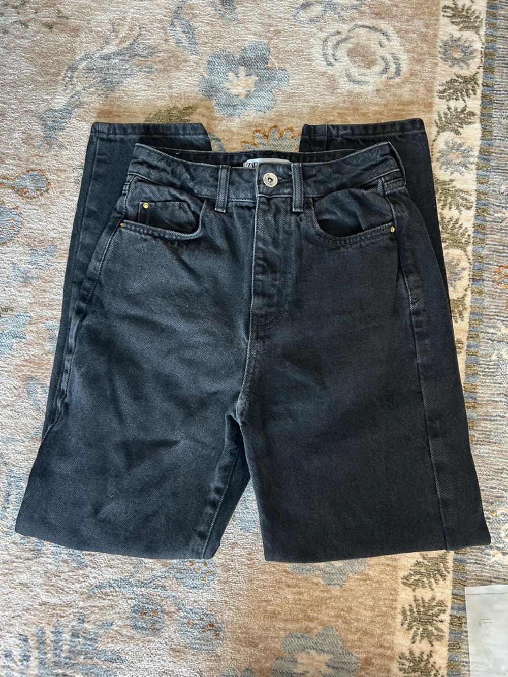 Zara Black High Rise Jeans - Picture 2 of 3